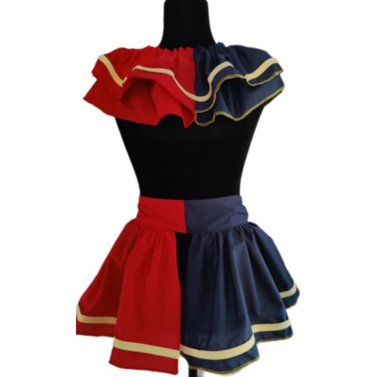 Costumes and Embroidery My Store FNAF Half Sundrop & Moondrop Comic-Con Collar & Skirt Costume Set