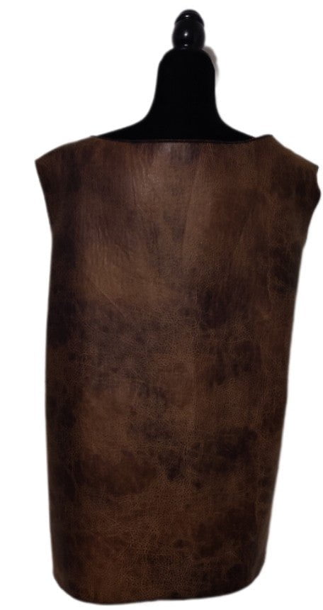 Costumes and Embroidery Costumes & Embroidery  Faux Suede Pirate Vest-Antique Brown-Eyelets & Rope-Select Sizes