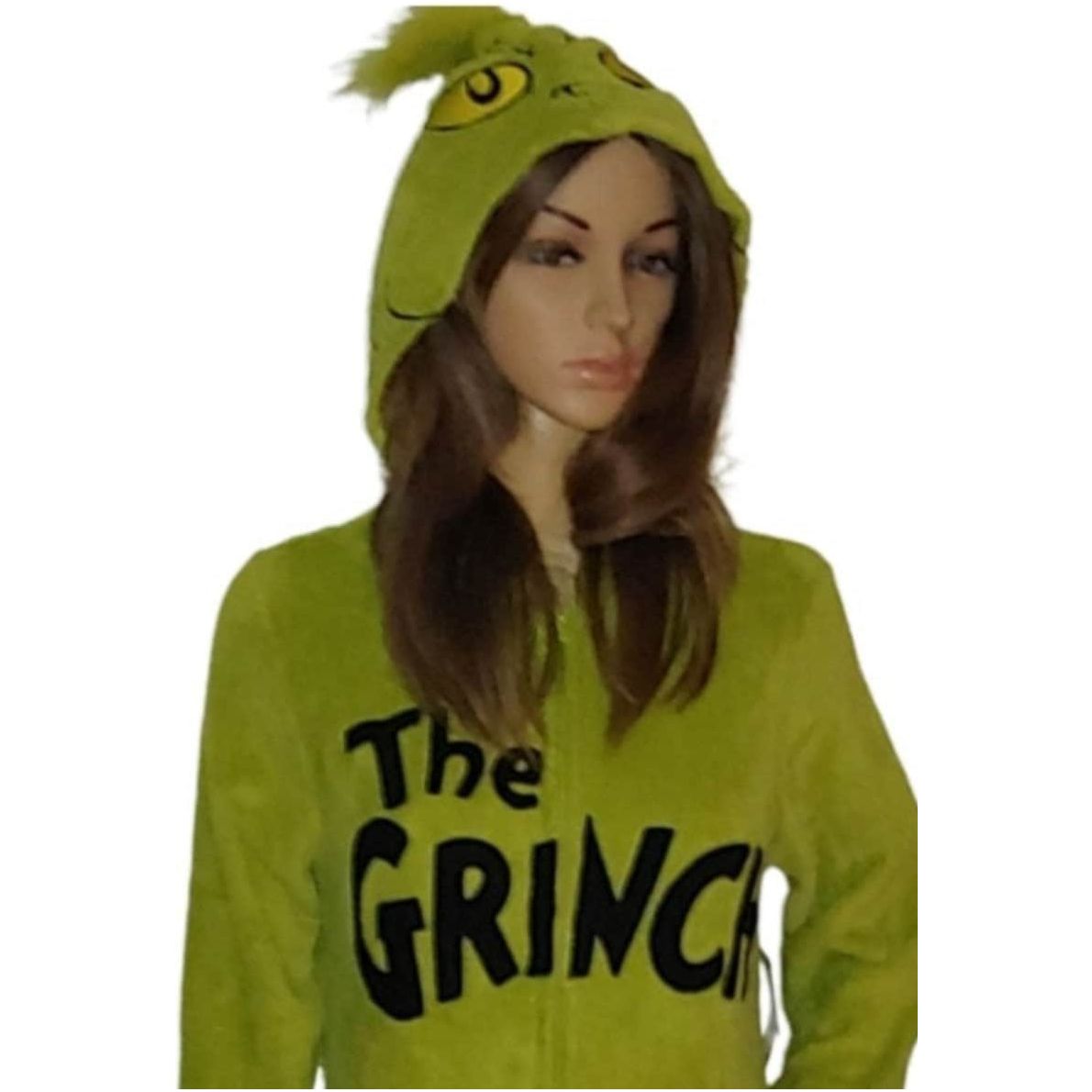 Costumes and Embroidery My Store Adult Christmas Grinch- Santa-Con, Onesie Costume