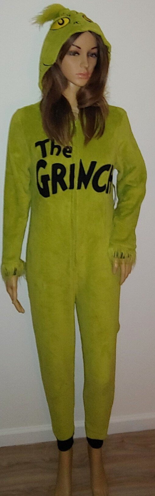 Costumes and Embroidery My Store Adult Christmas Grinch- Santa-Con, Onesie Costume