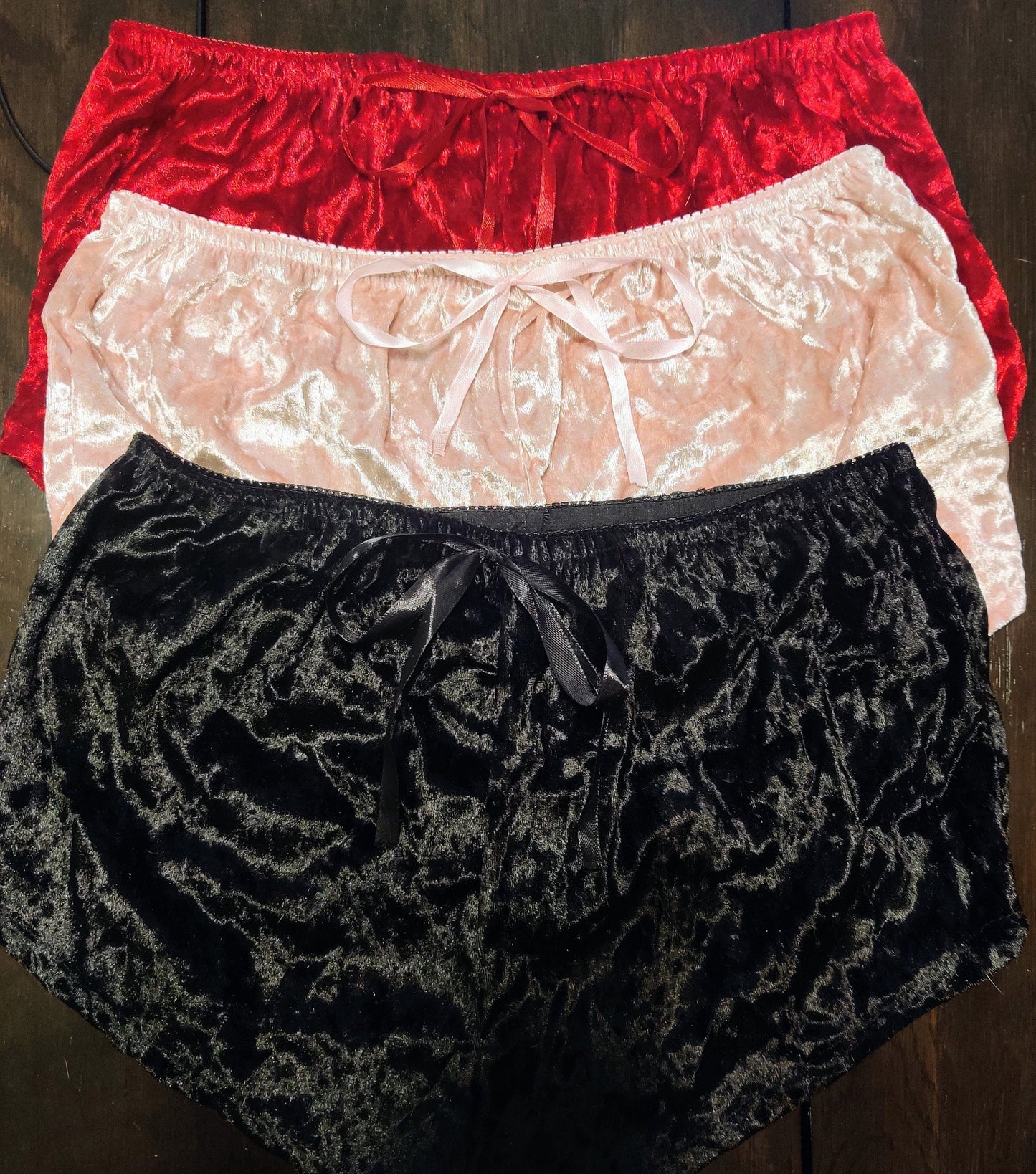 Costumes and Embroidery My Store Boy Short Panties Velvet- Christmas-Costume Undergarment