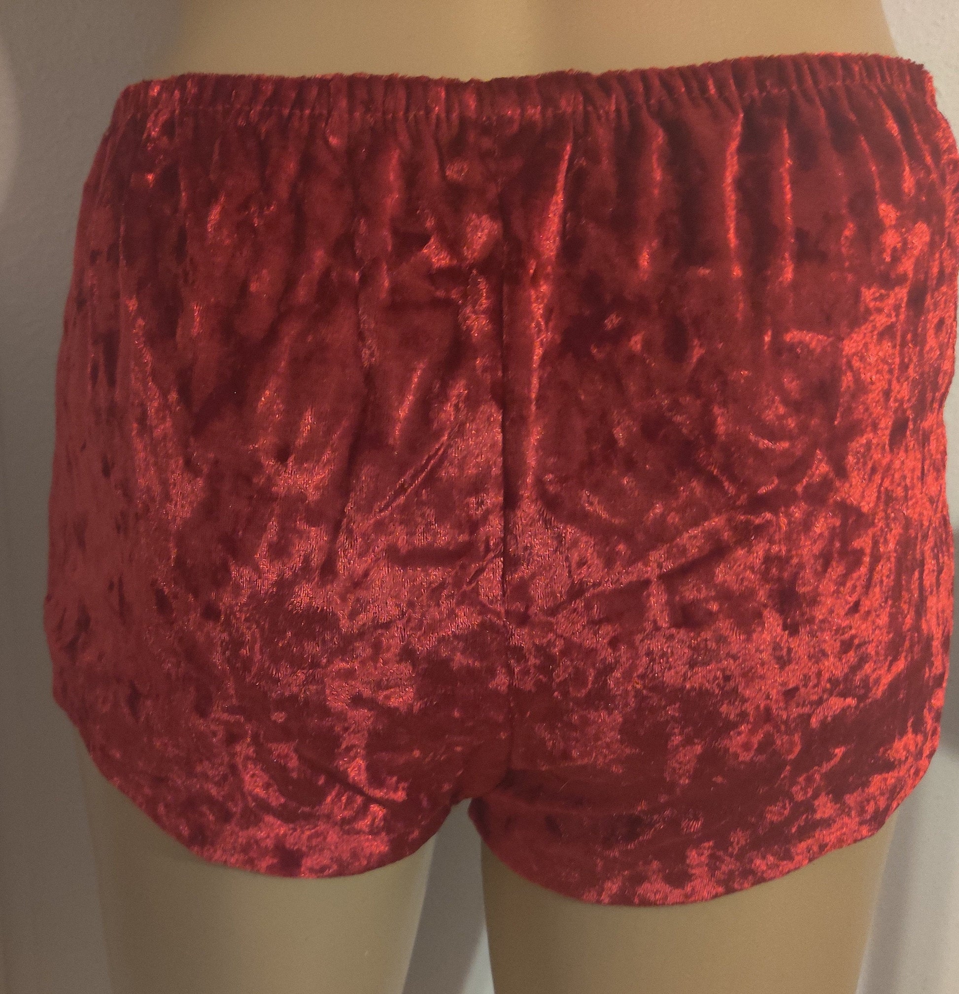 Costumes and Embroidery My Store Boy Short Panties Velvet- Christmas-Costume Undergarment