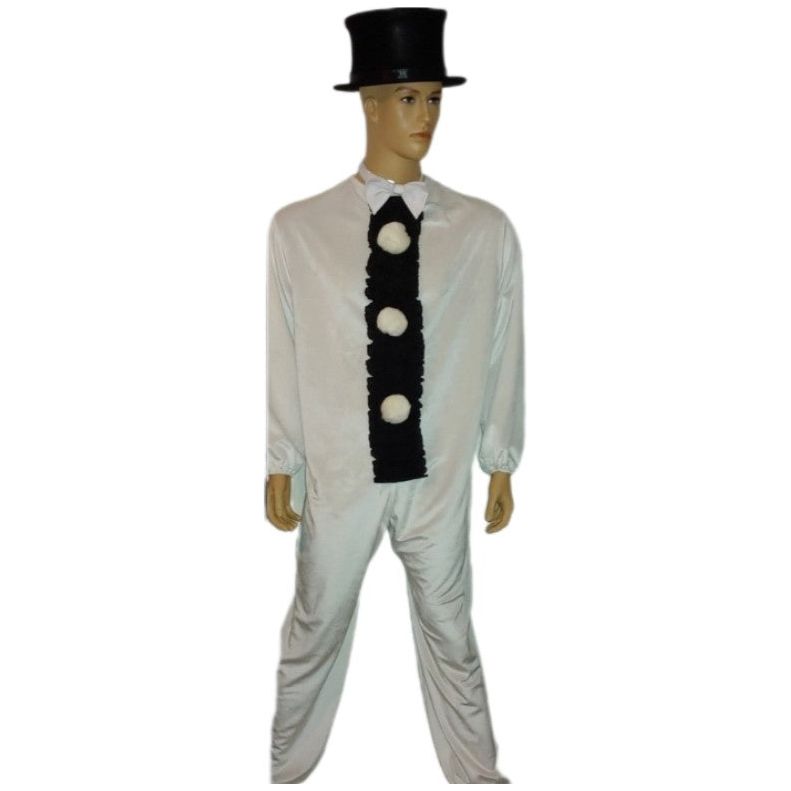 Costumes and Embroidery My Store Christmas, Santa-Con Original Festival Snowman Costume-Bow Tie & Top Hat,  X-Large