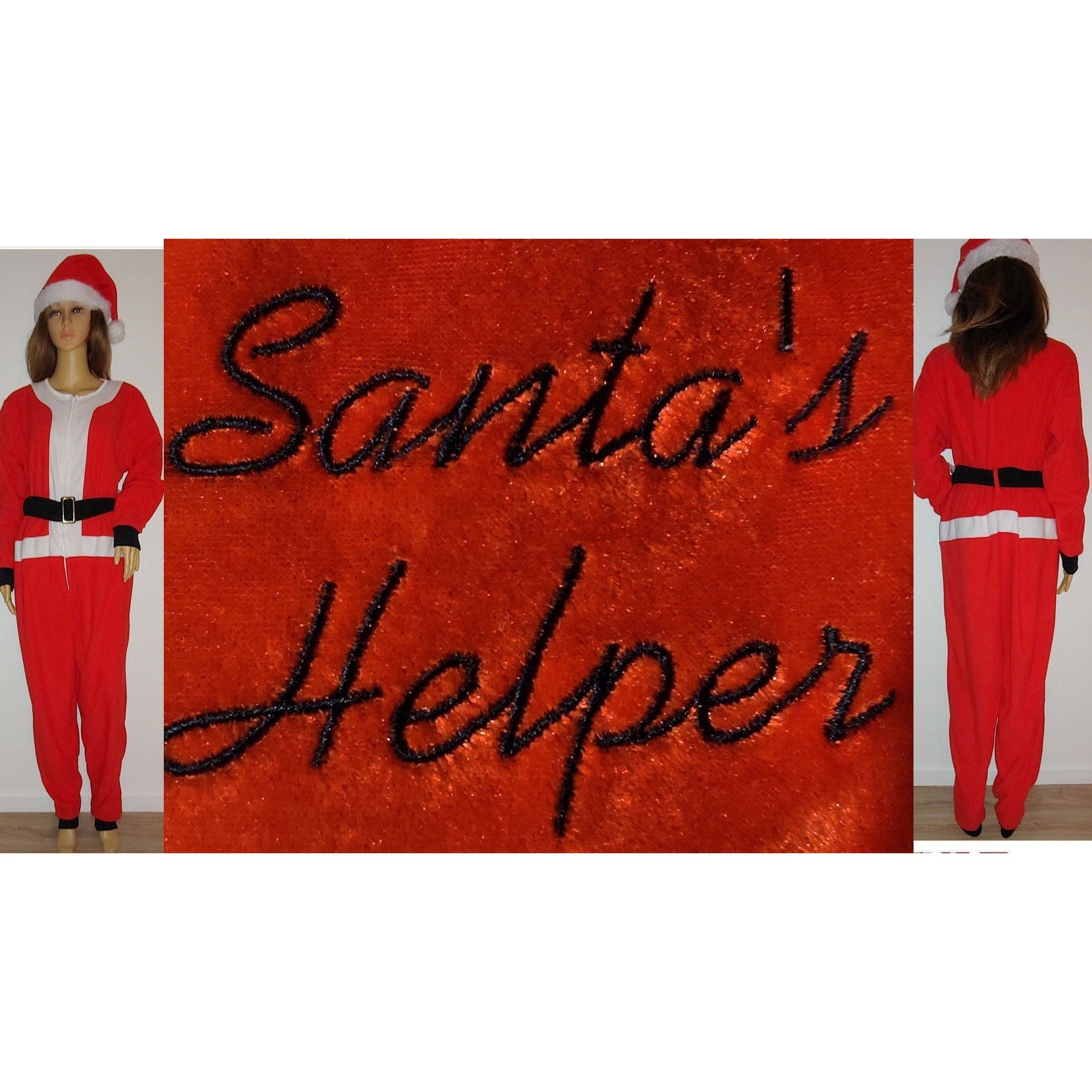 Costumes and Embroidery My Store Christmas Santas Helper- Santa-Con-Costume