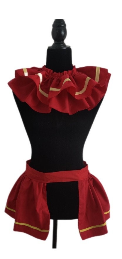 Costumes and Embroidery My Store FNAF Sundrop Inspired  Frill Collar Costume-One Size- Tie Back Style