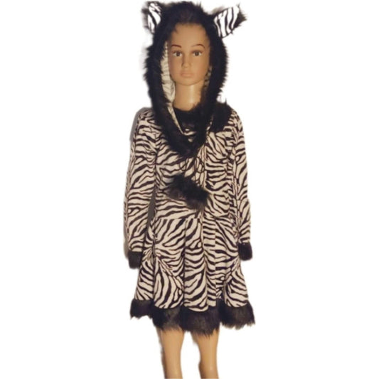 Costumes and Embroidery My Store Halloween child size medium 7-10 years two-piece zebra Halloween party animal costume safari costumes