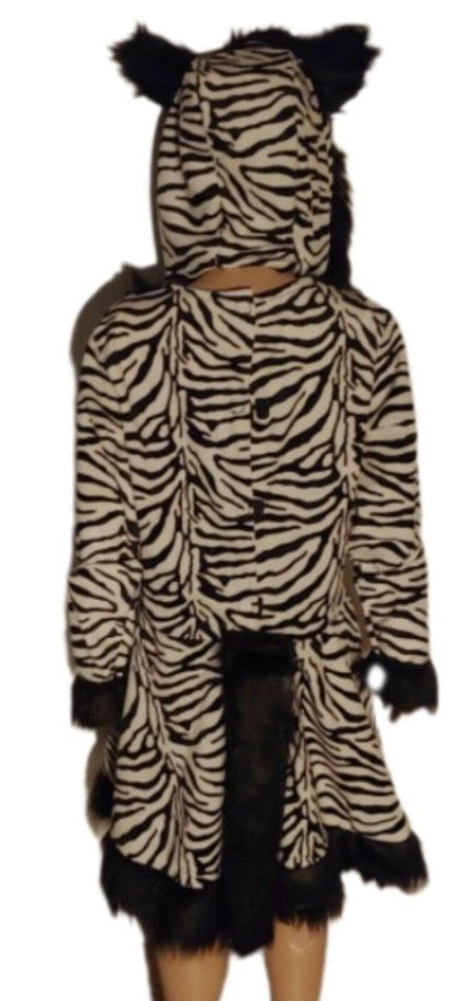 Costumes and Embroidery My Store Halloween child size medium 7-10 years two-piece zebra Halloween party animal costume safari costumes