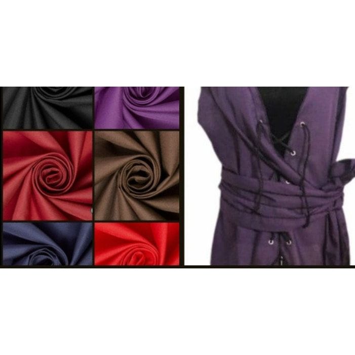 Costumes and Embroidery My Store Pirate Costume Vest- 160" Sash, Select Colors- Cotton Polyester