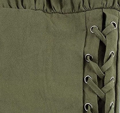 Costumes and Embroidery My Store Pirate Moss Green Banded Pirate Pants -Adult 30"- 38" Drawstring Elastic Waist- Custom Length 34"- 41"