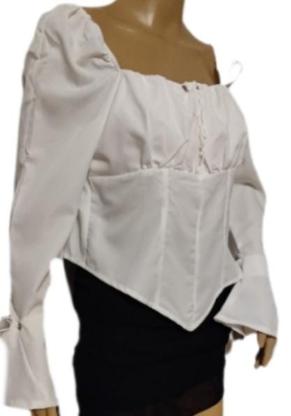 Costumes and Embroidery My Store Pirate Pirate Blouse-Adult Size Small-Cotton, Long Sleeves