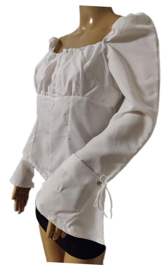 Costumes and Embroidery My Store Pirate Pirate Blouse-Adult Size Small-Cotton, Long Sleeves