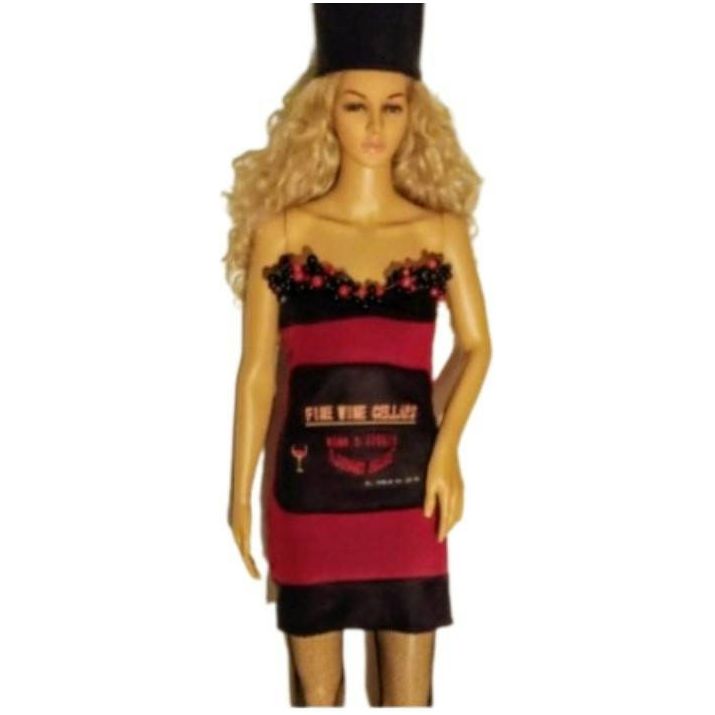 Costumes and Embroidery My Store womens two piece small/ medium wine  bottle costume alcoho bar drink restaurant costumes